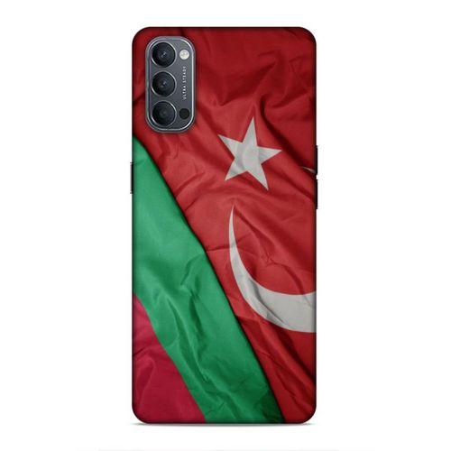 Oppo Reno 4 Uyumlu Kılıf Azarbaijan (10) Full Koruma Kılıfı Türk & Azerbaycan Bayrak