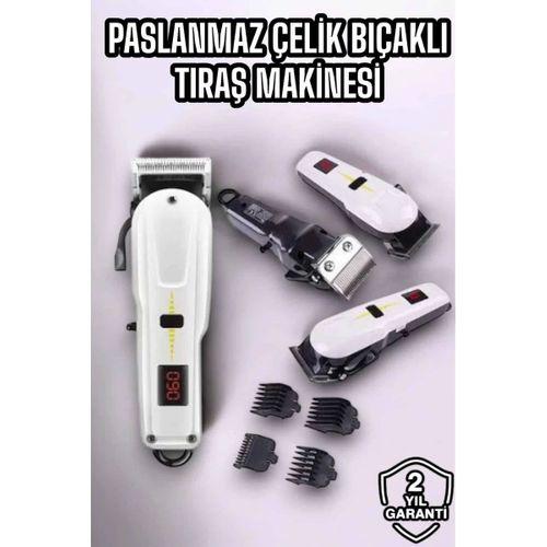 Yeni Nesil Tıraş Makinesi Uzun Şarjlı Paslanmaz Çelik Bıçaklı