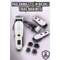 Yeni Nesil Tıraş Makinesi Uzun Şarjlı Paslanmaz Çelik Bıçaklı