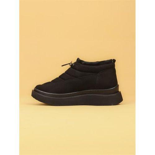 LUXOR Kadın Dolgulu Kışlık Siyah Sneaker Bot