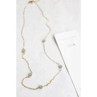 Nazar Boncuk Çelik Kolye - Altın