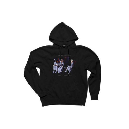 Black Sabbath Heaven and Hell Siyah Kapşonlu Sweatshirt Hoodie