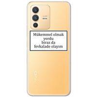 Vivo V23 5G Kılıf HD Yazı Baskılı Silikon Arka Kapak - Yazı 12