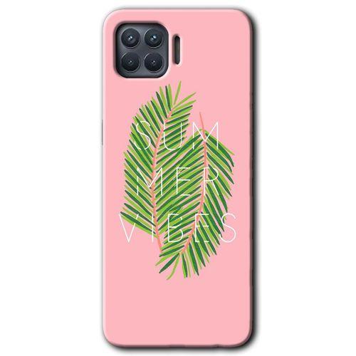 Oppo Reno 4 Lite Kılıf HD Desen Baskılı Arka Kapak + Temperli Cam - Summer Vibes