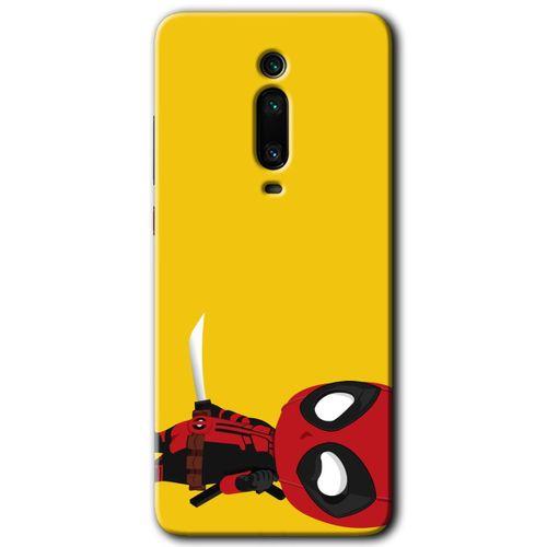 Xiaomi Mi 9T Kılıf HD Desen Baskılı Arka Kapak+Temperli Cam - DeadPool 6