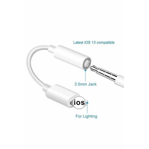 İphone Uyumlu Kablolu Kulaklık Çevirici Adaptör Lightning To Headphone Jack Dönüştürücü