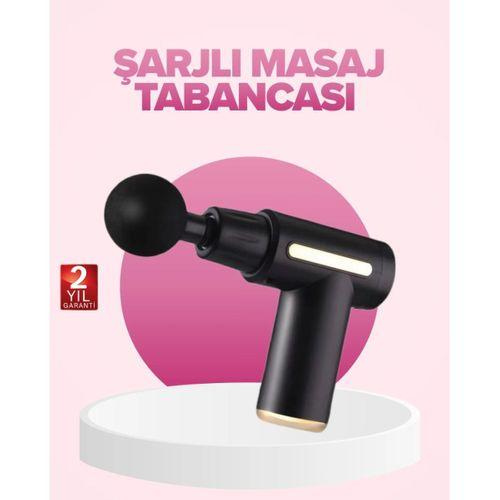 Profesyonel Masaj Tabancası 6 Kademeli Derin Kas Terapisi 4 Başlıklı Şarjlı Sessiz Motor