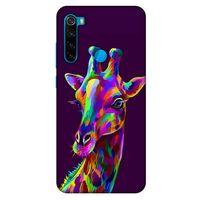 Xiaomi Redmi Note 8 Uyumlu Kılıf Mor Delisi (30) Silicone Case Zürafa