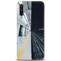 Xiaomi Mi A3 Kılıf HD Baskılı Kılıf - Metro Station + Tam Ekran Koruyucu