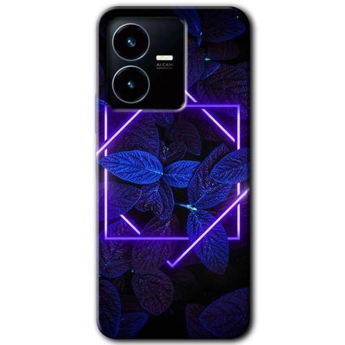Vivo Y35s Kılıf HD Desen Baskılı Arka Kapak - Mekanik Yaprak 5