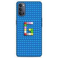 Lopard Oppo Reno 4 Uyumlu Kılıf BloX (17) Tasarım Kılıf G Harfi