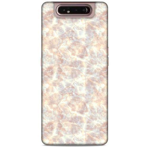 Mermer Desenli (43) Tema Thin Fit Kılıf Fildişi Samsung Galaxy A80 Kılıf
