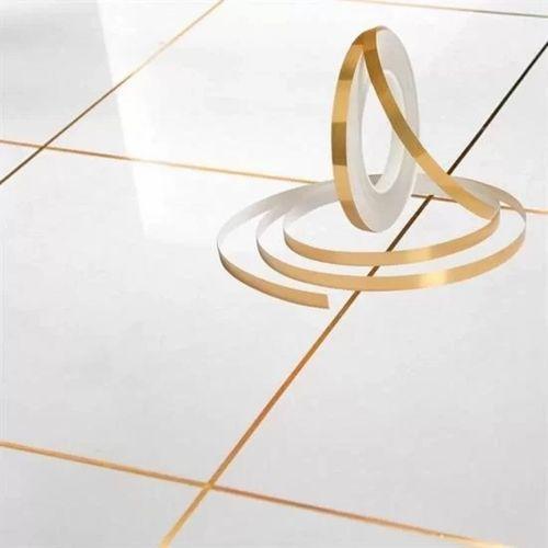 50 Metre Fayans Arası Şerit Dekoratif Yapışkan Renkli Dekor Su Geçirmez Sızdırmaz Altın Bant