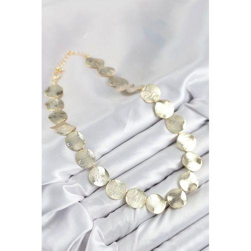 Pirinç Sıralı Para Model Gold Renk Kadın Kolye