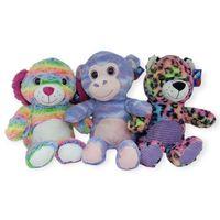 PL50116 - PELUŞ RENKLİ HAYVANLAR 38 CM 3 AST