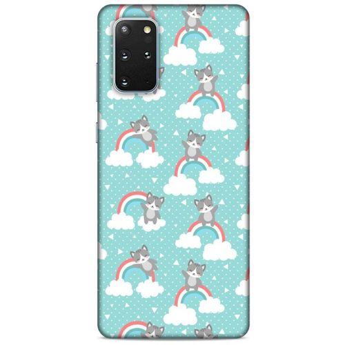Lopard Samsung Galaxy S20 Plus Uyumlu Kılıf Kediler (24) Darbe Emici Kılıf Gökkuşağı