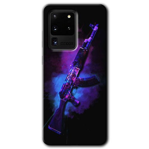 Galaxy S20 Ultra Kılıf HD Desen Baskılı Arka Kapak - AK + Kırılmaz Cam