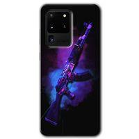 Galaxy S20 Ultra Kılıf HD Desen Baskılı Arka Kapak - AK + Kırılmaz Cam