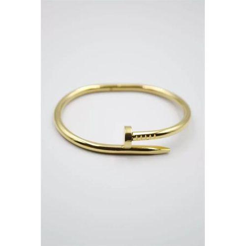 Taşsız Çivi Çelik Bilezik - Altın