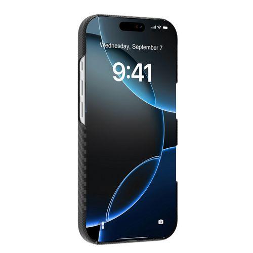 Apple iPhone 17 Pro Kılıf M-safe Şarj Özellikli 600D Metal Kamera Çerçeveli Raptic Aramid Fiber Geotik Serisi Kapak