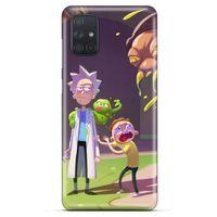 Samsung Galaxy M51 Uyumlu Kılıf Rick And Morty (31) TPU Kılıf Cronenberg Rick
