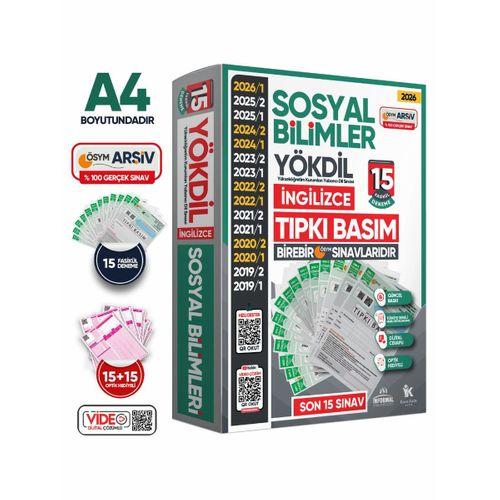2026 YÖKDİL İngilizce SOSYAL BİLİMLER ÖSYM Çıkmış Soru Tıpkı Basım Deneme Paketi 15li Türkiye Geneli