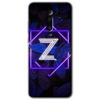 MRCİLETİSİM Xiaomi Mi 9T Kılıf HD Desen Baskılı Arka Kapak+Temperli Cam - Dark Neon Yaprak Z Harfi