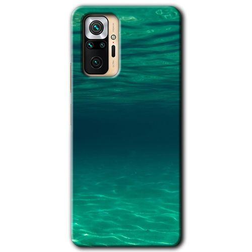 MRCİLETİSİM Xiaomi Redmi Note 10 Pro Kılıf Baskılı Kapak - Derin Deniz + 5D Tam Kaplayan Cam