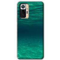 MRCİLETİSİM Xiaomi Redmi Note 10 Pro Kılıf Baskılı Kapak - Derin Deniz + 5D Tam Kaplayan Cam