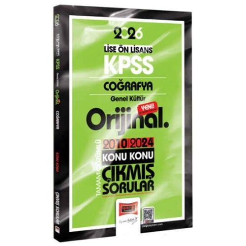 2026 KPSS Lise Önlisans Coğrafya Orijinal 2010 2024 Konu Konu Çıkmış Sorular Yargı Yayınları