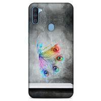 Samsung Galaxy A11 Kılıf Desenli Özel Seri Tüyler (38) Neo Hybrid Kılıf