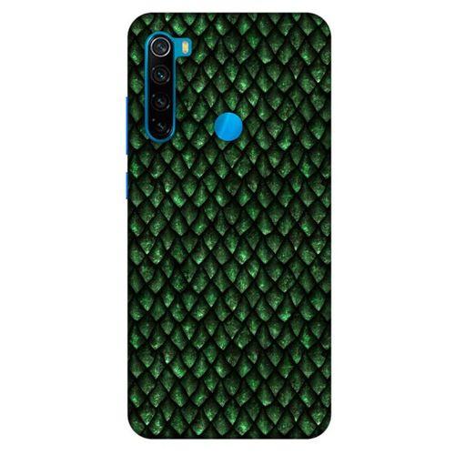 Xiaomi Redmi Note 8 Kılıf Dragons (5) Koruma Kabı Ejderha Koyu Yeşil Pul