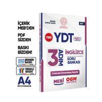 2027 YDT MEBİ-OGM 3 ADIM İngilizce Soru Bankası RENKLİ A4 Boyut Video Çözüm BASKI ÜCRETİ