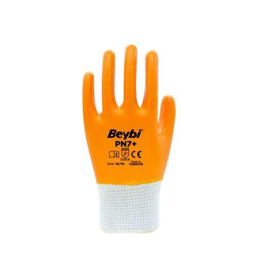 Pn7+ Sarı Iş Eldiveni Polyester Örme Nitril Beybi No:10 Royaleks Group - 6 Çift
