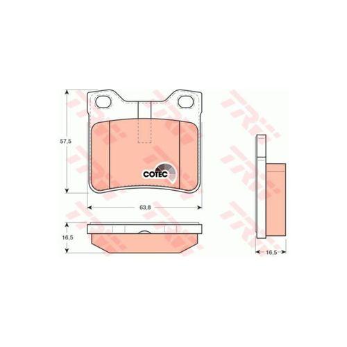 Gdb1276 425130 Arka Fren Balatası P406 P607 2,0 2,0t 2,1tdı P406 Coupe P607