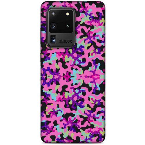 Samsung Galaxy S20 Ultra Uyumlu Kılıf Pembe Delisi (34) Slim Armor Kılıf Kamuflaj