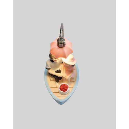 El Ele Tutuşan Çift Figürlü Dekoratif Gece Lambası Romantik Tasarım