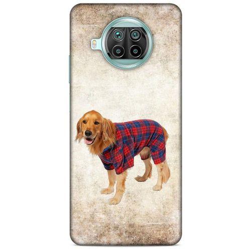 Xiaomi Mi 10T Lite 5G Kılıf Köpek Kıyafetleri (47) Crystal Flex Kılıf Golden Gömlek