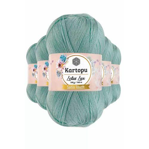 5 Adet Lotus Lux Bikini Büstiyer Bluz Simli Örgü İpi K507 Mint