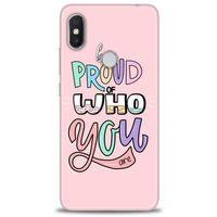 Xiaomi Redmi Note 6 Pro Kılıf HD Baskılı Kılıf - Who You + Tam Ekran Koruyucu