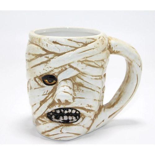 Antik Mısır Mumi (mummy) Figürlü 3d Kabartmalı Kupa Bardak Alk4897