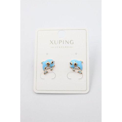 Yunus Balığı Küpe - Altın