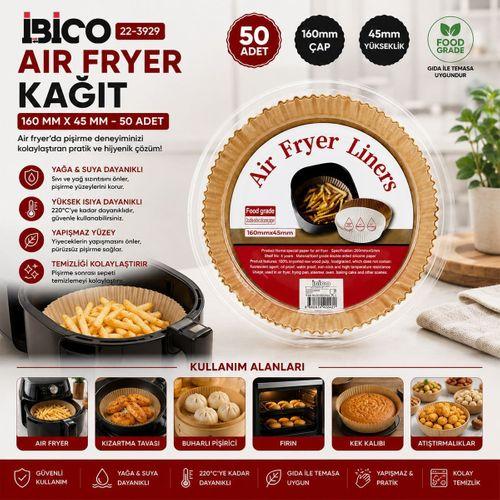 Air Fryer Kağıt Pişirme Kalıbı 16 cm (50'li)