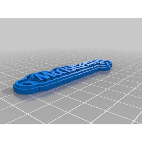 Kişiselleştirilmiş Çok Satırlı Etiket veya Anahtarlık 3D Baskı (Bu ürün Sadece Plastik parçadır - Almadan Önce Soru Sorabilirsiniz)