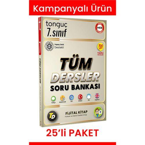 7. Sınıf Tüm Dersler Soru Bankası 25' li Paket (2 Kitap Hediyeli)