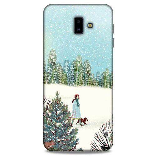 Samsung Galaxy J6 Plus Kılıf Snowix (44) Tough Armor Kılıf Beyaz Açık Mavi