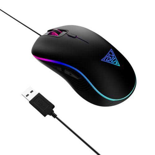 GAMDIAS AURA GS3, Çok Renkli Aydınlatma,  USB Kablolu, 6 Tuşlu, Gaming Mouse, 3600DPI, Siyah
