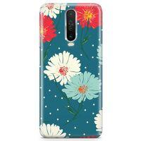 Xiaomi Redmi Poco X2 Kılıf Karlı Çiçekler Arka Kapak Koruma Desenli Full Koruyucu