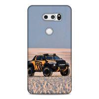 Lopard LG K50S Uyumlu Kılıf PickUpX (44) Tough Armor Kılıf Turuncu Siyah