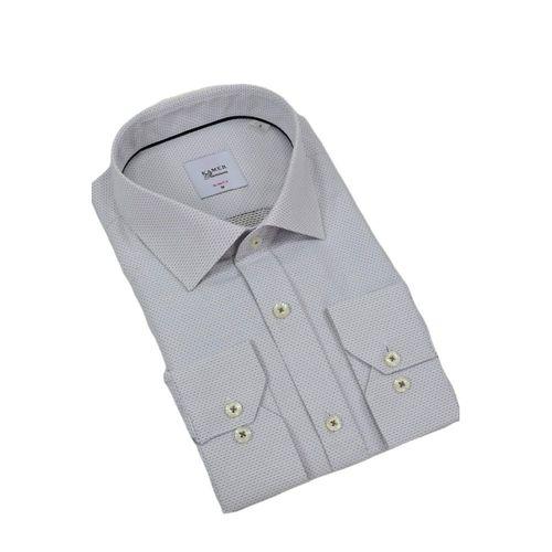 Erkek Puantiyeli Slim Fitt Uzun Kol Gömlek 2402 BGL-ST04385